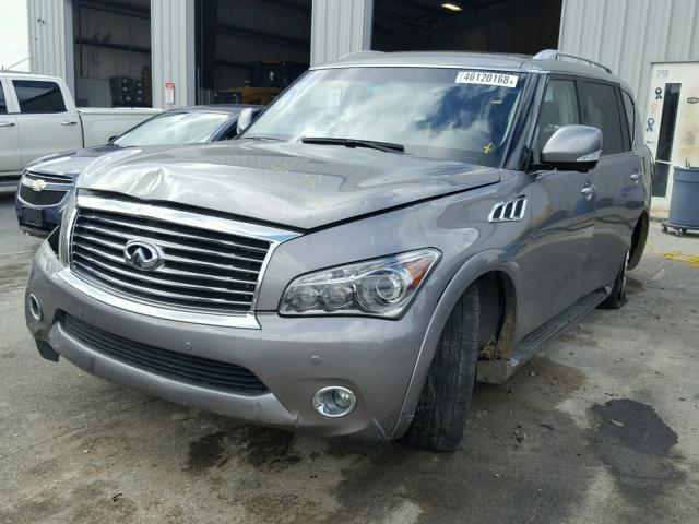 JN8AZ2ND8D9750088 - 2013 INFINITI QX56 GRAY photo 2