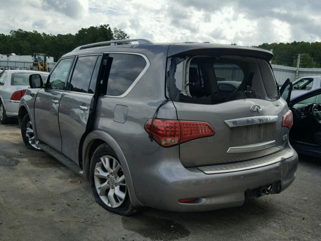 JN8AZ2ND8D9750088 - 2013 INFINITI QX56 GRAY photo 3