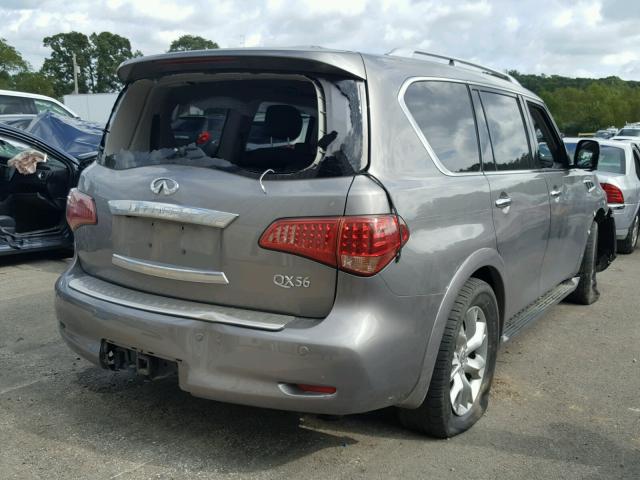 JN8AZ2ND8D9750088 - 2013 INFINITI QX56 GRAY photo 4