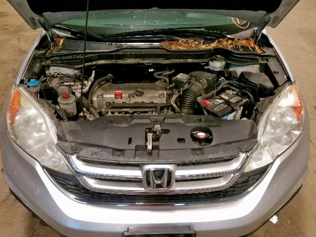 5J6RE3H77BL052734 - 2011 HONDA CR-V EXL SILVER photo 7