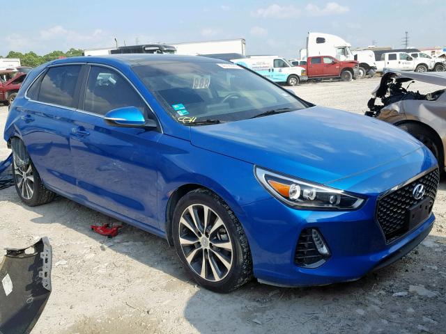 KMHH35LEXJU058024 - 2018 HYUNDAI ELANTRA GT BLUE photo 1