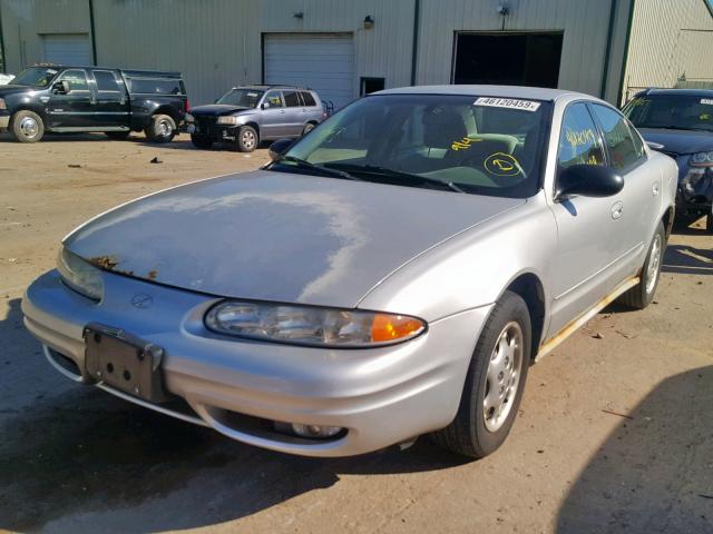 1G3NL52E13C255956 - 2003 OLDSMOBILE ALERO GL SILVER photo 2