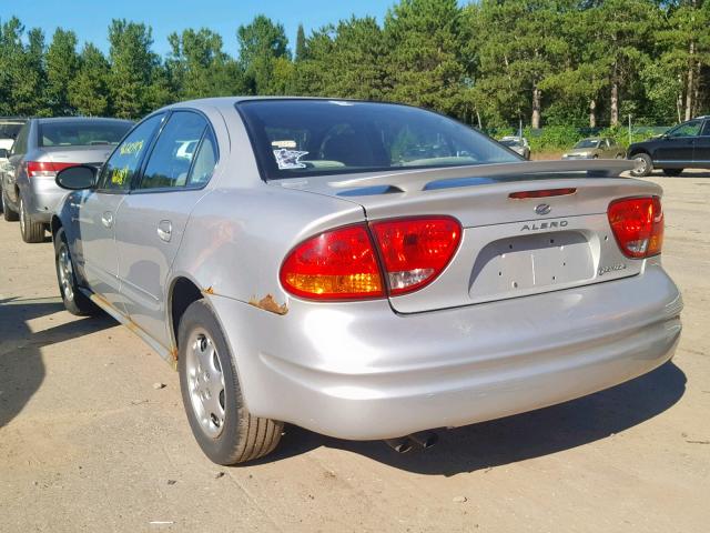 1G3NL52E13C255956 - 2003 OLDSMOBILE ALERO GL SILVER photo 3