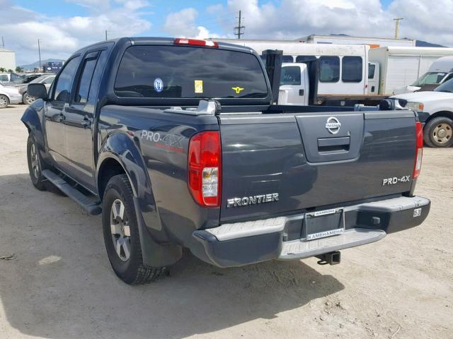 1N6AD0ER9AC425942 - 2010 NISSAN FRONTIER C GRAY photo 3