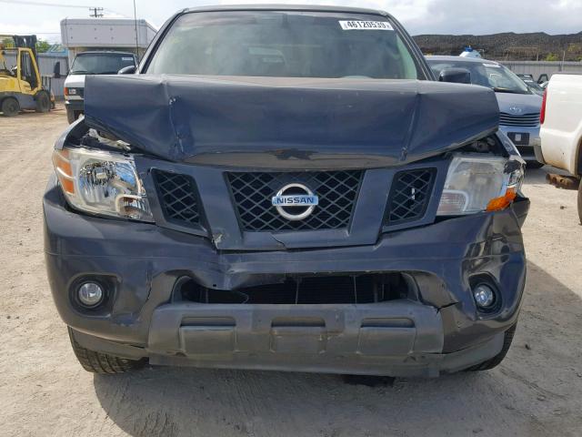 1N6AD0ER9AC425942 - 2010 NISSAN FRONTIER C GRAY photo 7