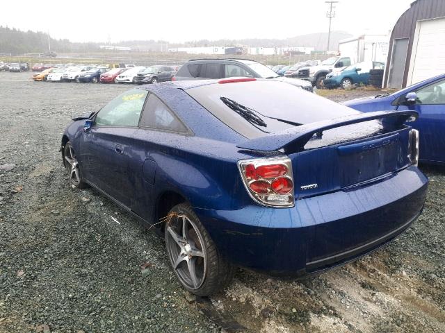 JTDDR32T620135910 - 2002 TOYOTA CELICA GT BLUE photo 3