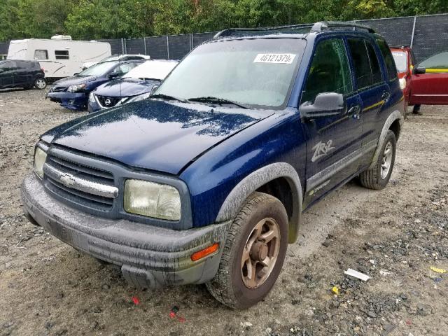 2CNBJ734736946052 - 2003 CHEVROLET TRACKER ZR BLUE photo 2