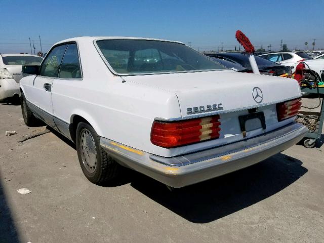 WDBCA45D0JA416797 - 1988 MERCEDES-BENZ 560 SEC WHITE photo 3