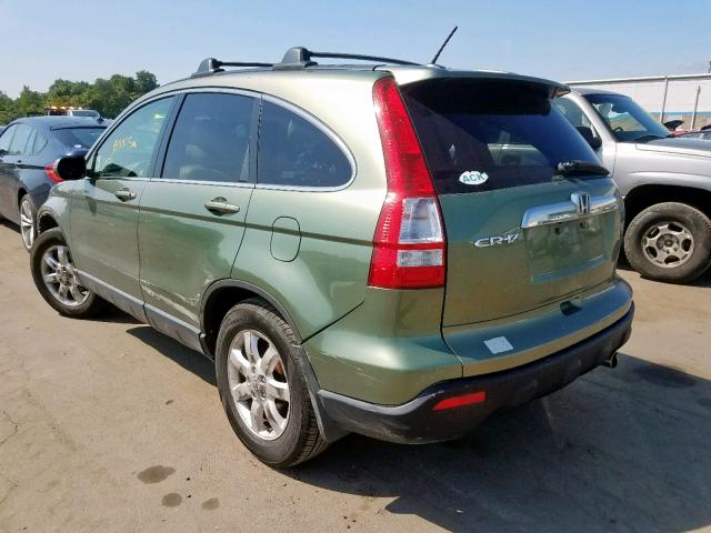 JHLRE487X8C016656 - 2008 HONDA CR-V EXL GREEN photo 3