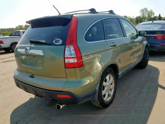 JHLRE487X8C016656 - 2008 HONDA CR-V EXL GREEN photo 4