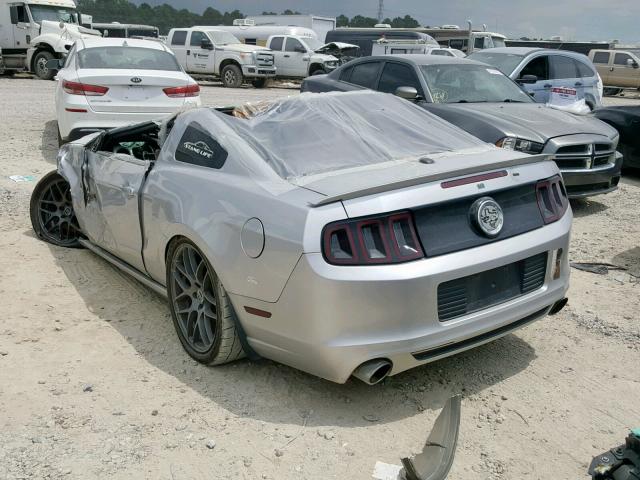 1ZVBP8CF2D5283767 - 2013 FORD MUSTANG GT SILVER photo 3