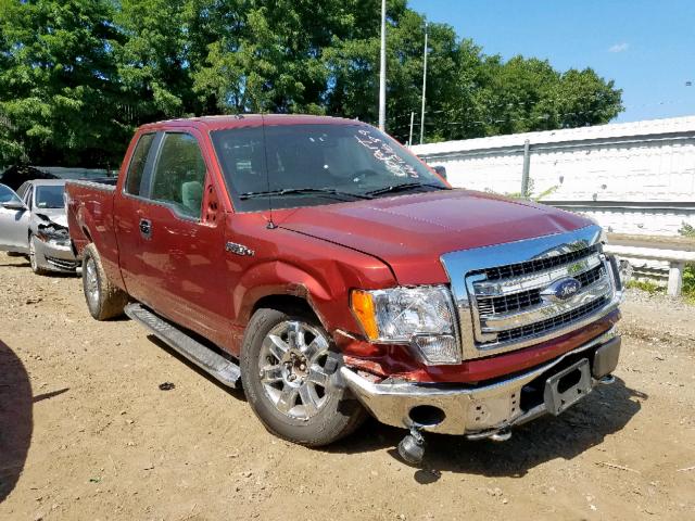 1FTFX1EF6EKF67155 - 2014 FORD F150 SUPER MAROON photo 1