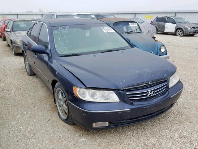 KMHFC46FX6A120326 - 2006 HYUNDAI AZERA SE BLUE photo 1