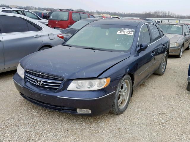 KMHFC46FX6A120326 - 2006 HYUNDAI AZERA SE BLUE photo 2