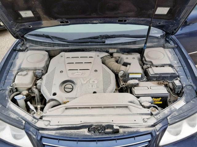 KMHFC46FX6A120326 - 2006 HYUNDAI AZERA SE BLUE photo 7