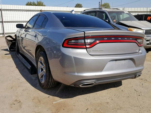 2C3CDXHG6HH563223 - 2017 DODGE CHARGER SX SILVER photo 3