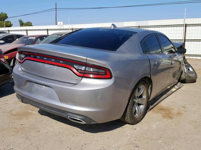 2C3CDXHG6HH563223 - 2017 DODGE CHARGER SX SILVER photo 4