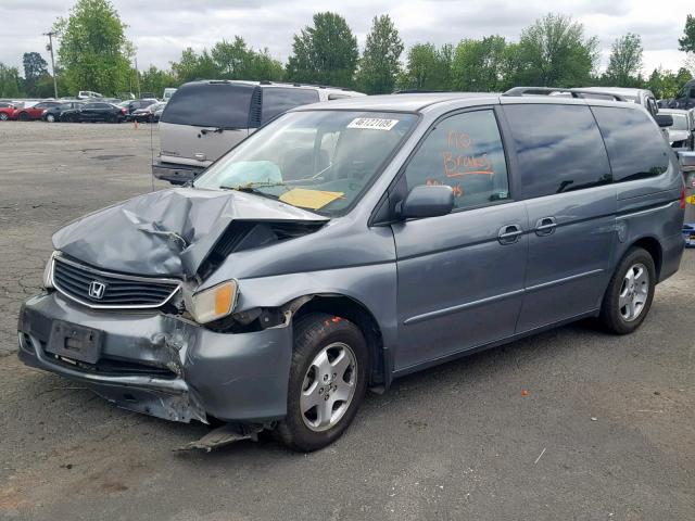 2HKRL18661H000859 - 2001 HONDA ODYSSEY EX GRAY photo 2