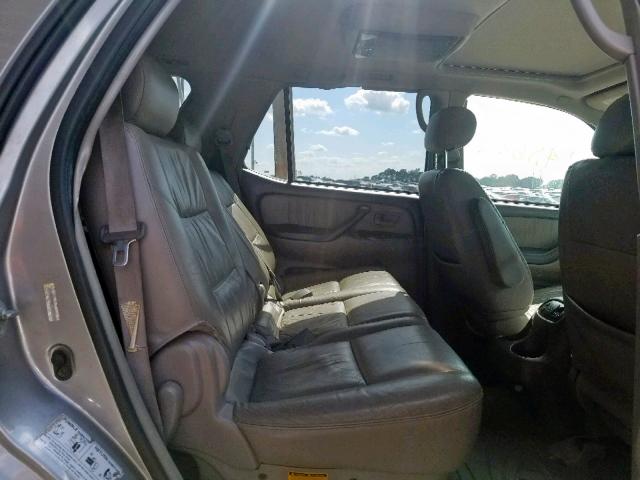 5TDZT38A54S206477 - 2004 TOYOTA SEQUOIA LI SILVER photo 6