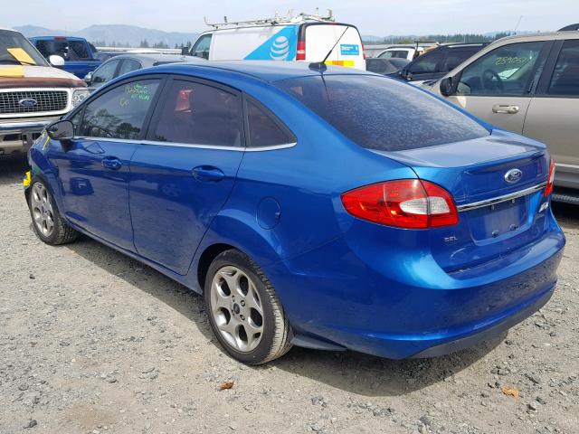 3FADP4CJ9BM112035 - 2011 FORD FIESTA SEL BLUE photo 3