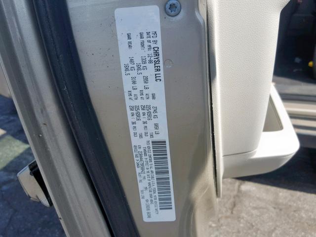 2D8HN44E79R588422 - 2009 DODGE GRAND CARA GOLD photo 10