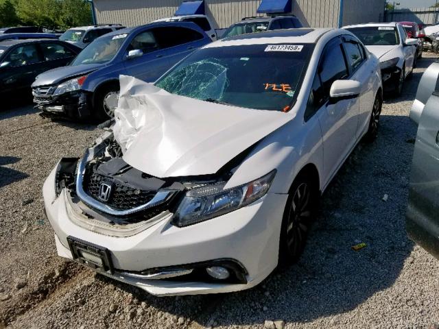 19XFB2F93EE002121 - 2014 HONDA CIVIC EXL Սպիտակ լուսանկար 2