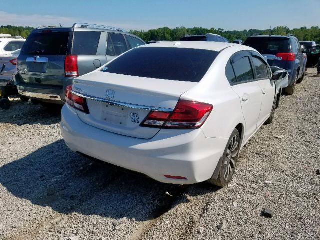 19XFB2F93EE002121 - 2014 HONDA CIVIC EXL Սպիտակ լուսանկար 4