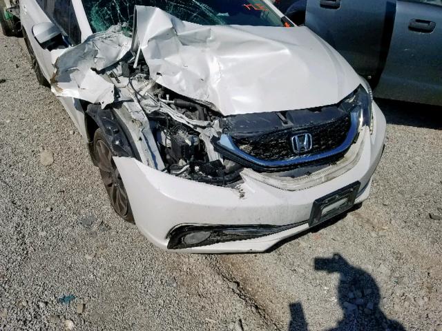19XFB2F93EE002121 - 2014 HONDA CIVIC EXL Սպիտակ լուսանկար 9