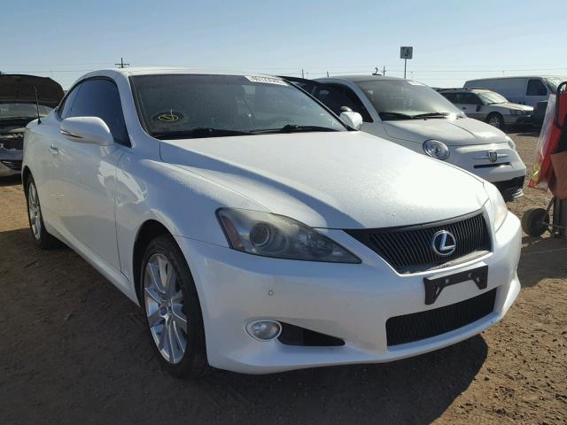 JTHFE2C26A2500057 - 2010 LEXUS IS 350 WHITE photo 1