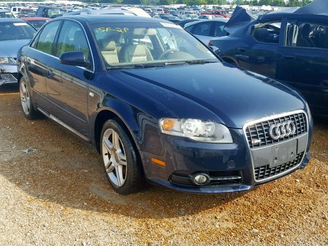 WAUAF78E58A143766 - 2008 AUDI A4 2.0T BLUE photo 1