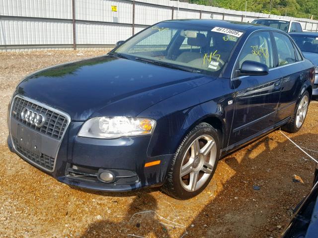 WAUAF78E58A143766 - 2008 AUDI A4 2.0T BLUE photo 2