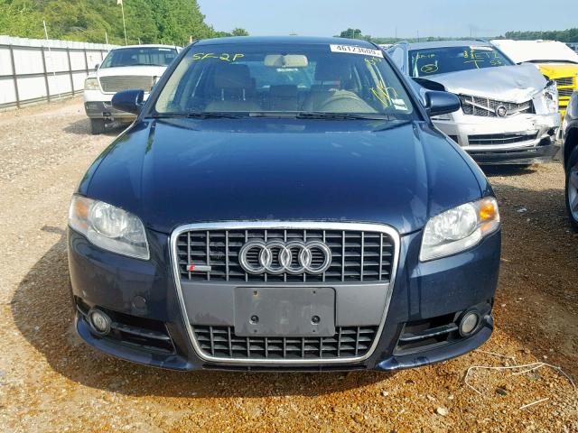 WAUAF78E58A143766 - 2008 AUDI A4 2.0T BLUE photo 9