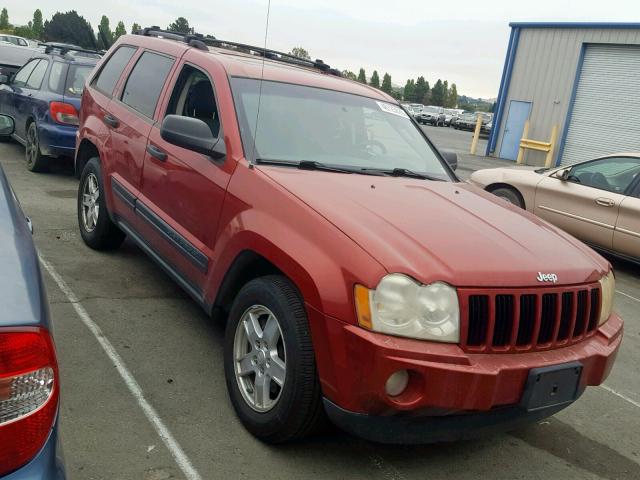 1J4GS48K36C148537 - 2006 JEEP GRAND CHER RED photo 1