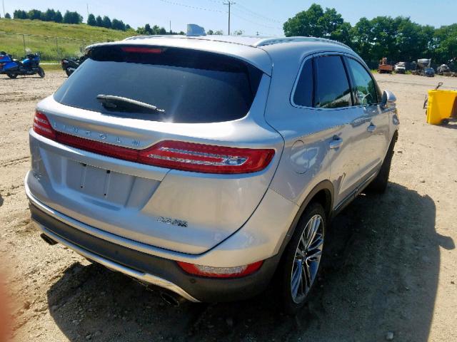 5LMTJ2AH6FUJ34841 - 2015 LINCOLN MKC SILVER photo 4