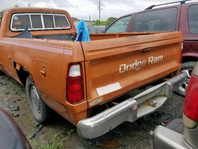 D14ANAS162509 - 1980 DODGE D150 ORANGE photo 6