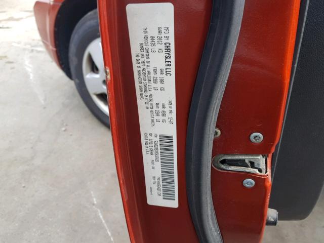 1B3HB28B78D632028 - 2008 DODGE CALIBER ORANGE photo 10