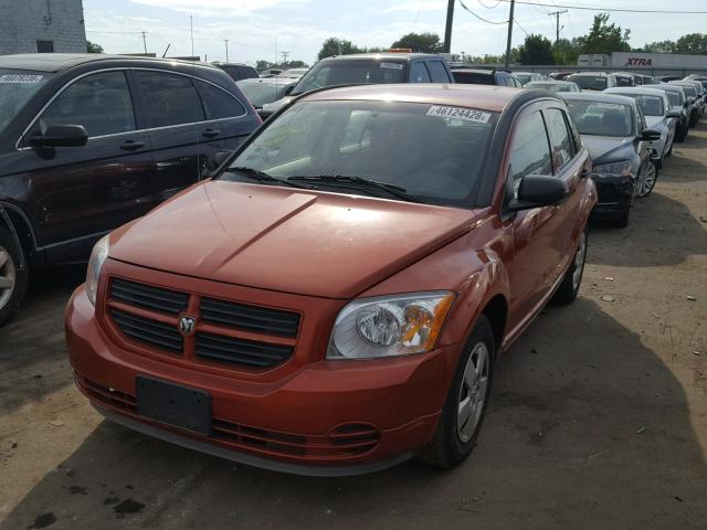 1B3HB28B78D632028 - 2008 DODGE CALIBER ORANGE photo 2