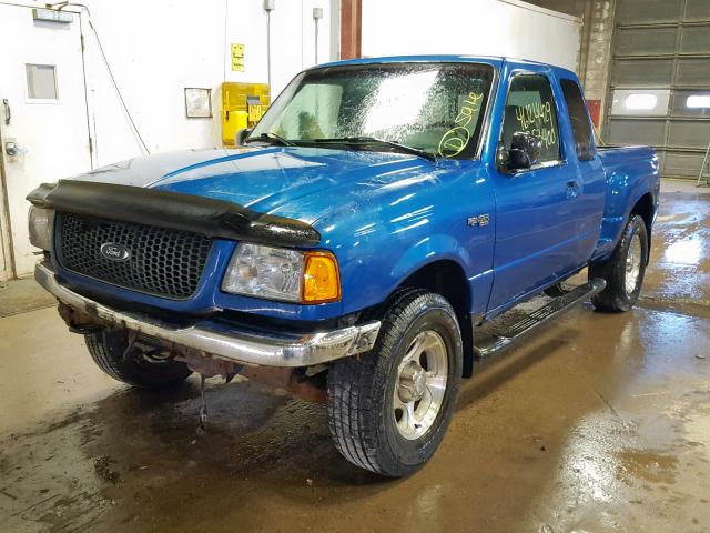 1FTZR15E61TA58072 - 2001 FORD RANGER SUP BLUE photo 2