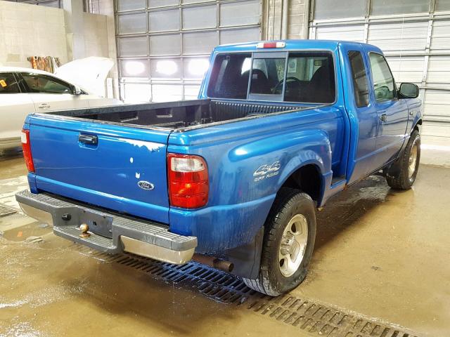 1FTZR15E61TA58072 - 2001 FORD RANGER SUP BLUE photo 4