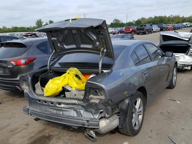 2C3CDXJG7CH241791 - 2012 DODGE CHARGER SX GRAY photo 4