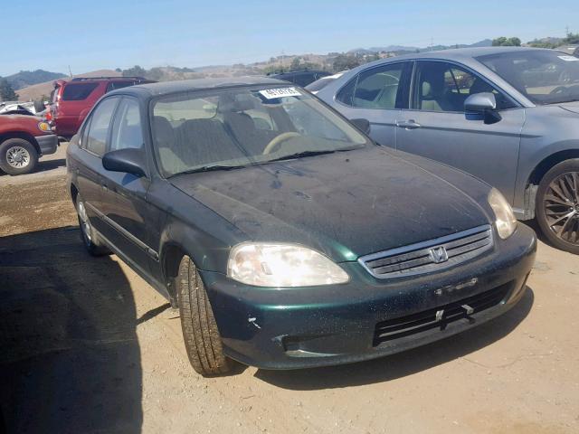 2HGEJ6529YH604431 - 2000 HONDA CIVIC DX GREEN photo 1