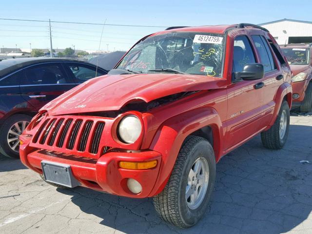 1J4GL58K42W182773 - 2002 JEEP LIBERTY LI RED photo 2