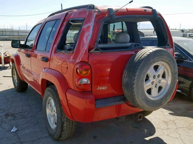 1J4GL58K42W182773 - 2002 JEEP LIBERTY LI RED photo 3