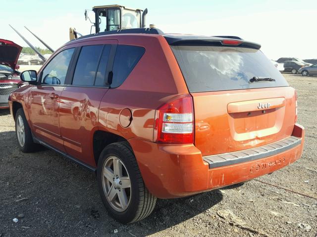 1J4NT4FB8AD604753 - 2010 JEEP COMPASS SP ORANGE photo 3