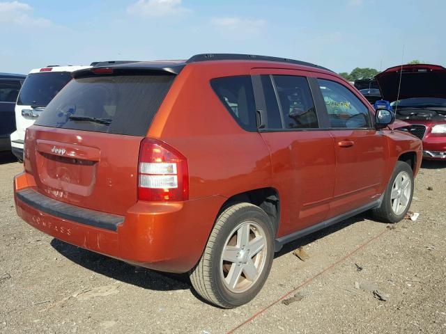 1J4NT4FB8AD604753 - 2010 JEEP COMPASS SP ORANGE photo 4