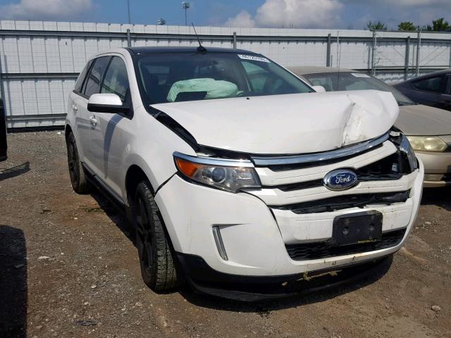 2FMDK3J98DBA57184 - 2013 FORD EDGE SEL WHITE photo 1