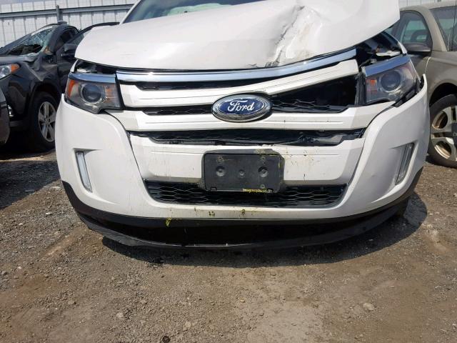 2FMDK3J98DBA57184 - 2013 FORD EDGE SEL WHITE photo 9