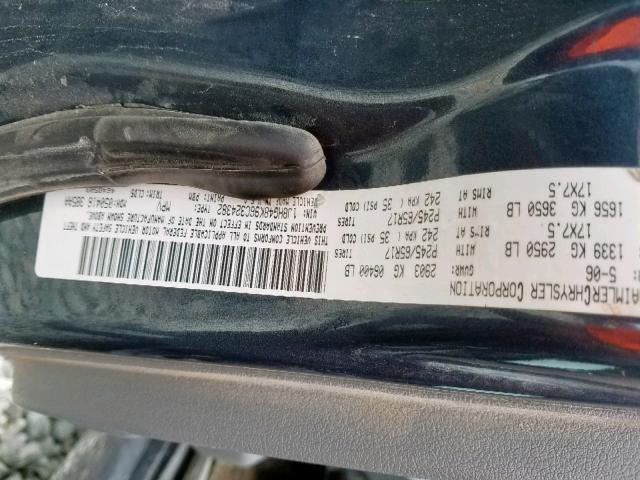 1J8HG48K96C324382 - 2006 JEEP COMMANDER 石墨色 照片 10