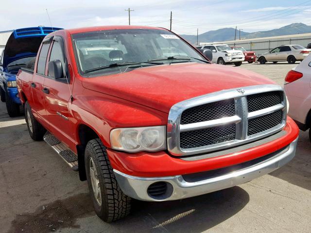 1D7HU18N35S250542 - 2005 DODGE RAM 1500 S RED photo 1