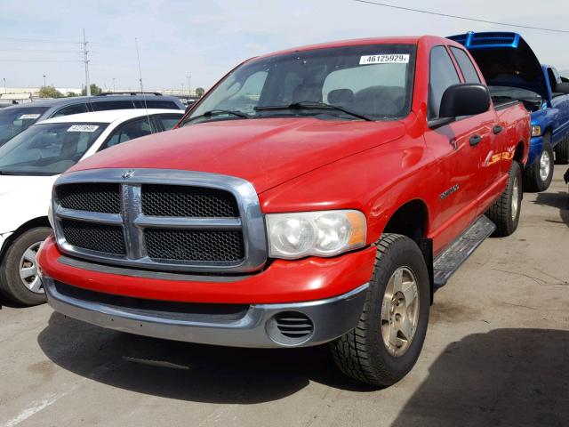 1D7HU18N35S250542 - 2005 DODGE RAM 1500 S RED photo 2